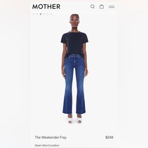 Mother Jeans.  The Weekender Fray in Mint Condition.  Size 26